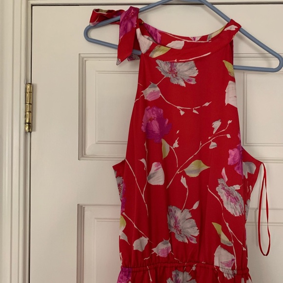 Banana Republic Red Maxi Dress Size MTALL - Picture 3 of 4